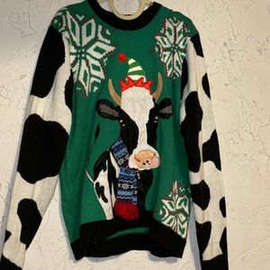 COW UGLY XMAS SWEATER